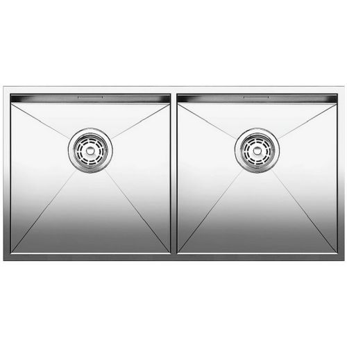 ΝΕΡΟΧΥΤΗΣ ΥΠΟΚΑΘΗΜΕΝΟΣ BLANCO ZEROX 400/400 U Inox Λείος 86,5x44 cm