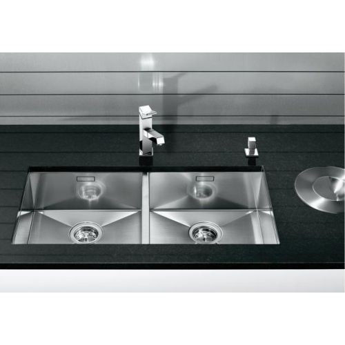 ΝΕΡΟΧΥΤΗΣ ΥΠΟΚΑΘΗΜΕΝΟΣ BLANCO ZEROX 400/400 U Inox Λείος 86,5x44 cm