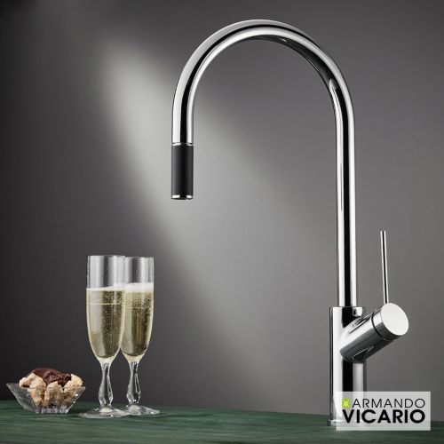 ΜΠΑΤΑΡΙΑ ΝΕΡΟΧΥΤΗ ΚΟΥΖΙΝΑΣ ΜΕ ΝΤΟΥΣ Armando Vicario PIZA  22780-100 Chrome