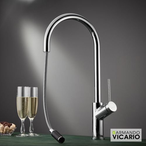 ΜΠΑΤΑΡΙΑ ΝΕΡΟΧΥΤΗ ΚΟΥΖΙΝΑΣ ΜΕ ΝΤΟΥΣ Armando Vicario PIZA  22780-100 Chrome