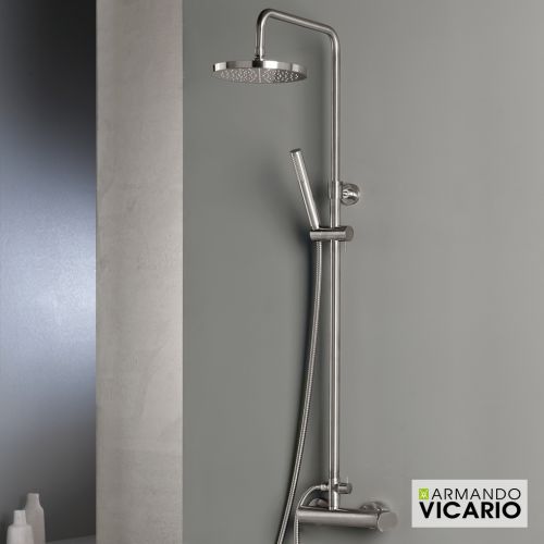 ΜΠΑΤΑΡΙΑ ΝΤΟΥΖΙΕΡΑΣ ΜΕ ΚΟΛΩΝΑ ΠΛΗΡΕΣ Armando Vicario SLIM 500065-110 Inox