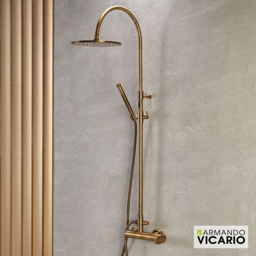 ΜΠΑΤΑΡΙΑ ΝΤΟΥΖΙΕΡΑΣ ΜΕ ΚΟΛΩΝΑ ΠΛΗΡΕΣ Armando Vicario SLIM 500065-221 Antique Brass