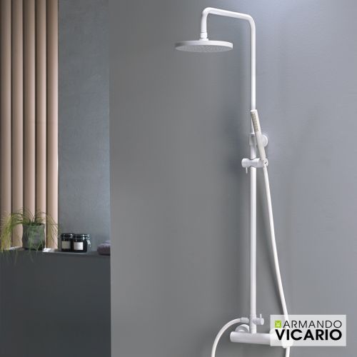 ΜΠΑΤΑΡΙΑ ΝΤΟΥΖΙΕΡΑΣ ΜΕ ΚΟΛΩΝΑ ΠΛΗΡΕΣ Armando Vicario SLIM 500065-300 White Matt