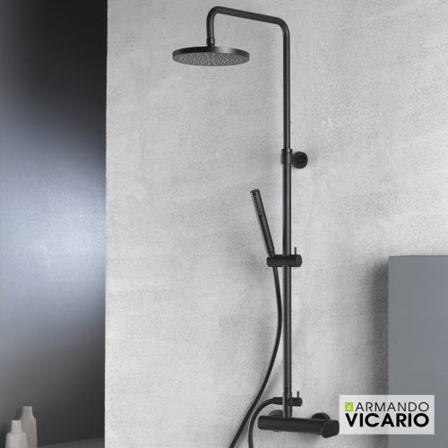 ΜΠΑΤΑΡΙΑ ΝΤΟΥΖΙΕΡΑΣ ΜΕ ΚΟΛΩΝΑ ΠΛΗΡΕΣ Armando Vicario SLIM 500065-400 Black Matt