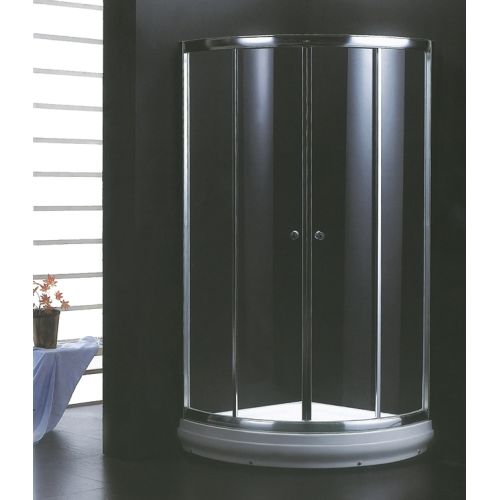 ΚΑΜΠΙΝΑ ΝΤΟΥΖΙΕΡΑΣ 80x80x175 cm. ΗΜΙΚΥΚΛΙΚΗ AQUATIS K 081 A