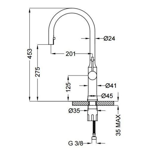 ΜΠΑΤΑΡΙΑ ΚΟΥΖΙΝΑΣ ΧΡΩΜΕ Teorema HIDE 1 175091