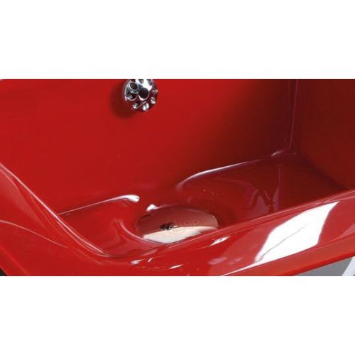 ΕΠΙΠΛΟ ΜΠΑΝΙΟΥ Drop Monorail 40 inox Νιπτήρας λευκή πορσελάνη