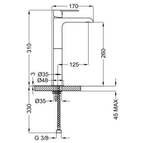 ΜΠΑΤΑΡΙΑ ΝΙΠΤΗΡΑ ΕΠΙΤΡΑΠΕΖΙΑ Teorema XS 188341 Chrome