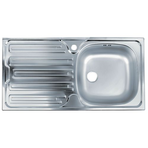 ΝΕΡΟΧΥΤΗΣ ΕΝΘΕΤΟΣ EURODOMO Easy 611 Inox Λείος 86x43,5 cm by FRANKE