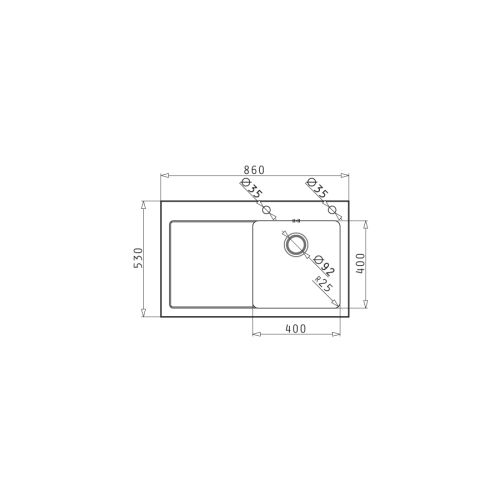 ΝΕΡΟΧΥΤΗΣ ΕΝΘΕΤΟΣ PYRAMIS Crystalon 1B 1D Inox Μαύρο Γυαλί 86x53 cm ποδιά Αριστερά