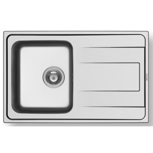 ΝΕΡΟΧΥΤΗΣ ΕΝΘΕΤΟΣ PYRAMIS Alea 79x50 1B 1D Inox Σαγρέ 79x50 cm