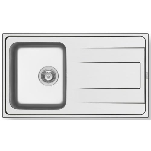 ΝΕΡΟΧΥΤΗΣ ΕΝΘΕΤΟΣ PYRAMIS Alea 86x50 1B 1D Inox Λείο 86x50 cm