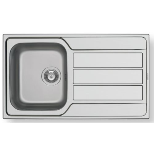 ΝΕΡΟΧΥΤΗΣ ΕΝΘΕΤΟΣ PYRAMIS Athena (86x50) 1B 1D Inox Σαγρέ 86x50 cm