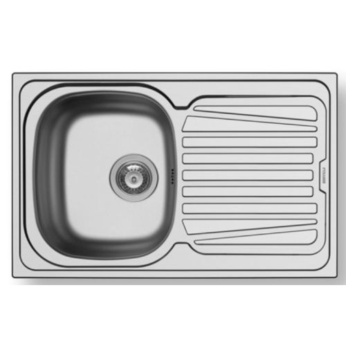 ΝΕΡΟΧΥΤΗΣ ΕΝΘΕΤΟΣ PYRAMIS Sparta (79x50) 1B 1D Inox Σαγρέ 79x50 cm