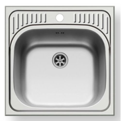 ΝΕΡΟΧΥΤΗΣ ΕΝΘΕΤΟΣ PYRAMIS Basic ET 34 Inox Λείο 48x48 cm