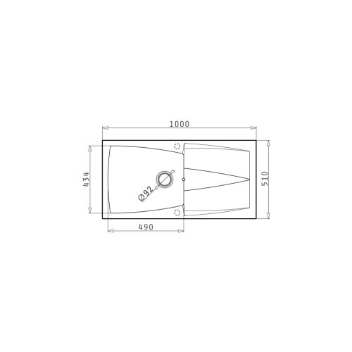 ΝΕΡΟΧΥΤΗΣ ΕΝΘΕΤΟΣ PYRAMIS Pyragranite Caldera (100x51) 1B 1D Beige 100x51 cm