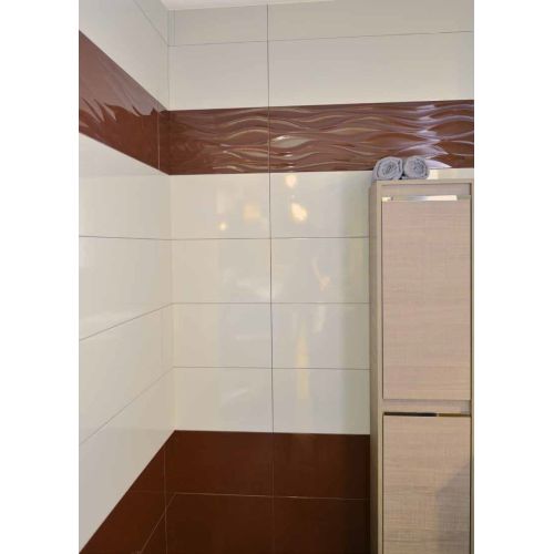 ΠΛΑΚΑΚΙ ΜΠΑΝΙΟΥ EMOTION Happy Maroon 28x85 cm