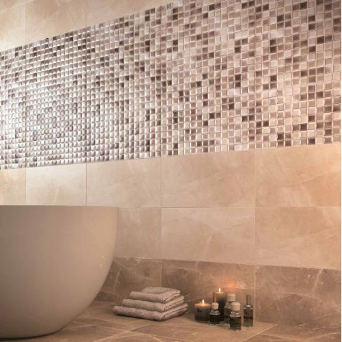 ΠΛΑΚΑΚΙ ΜΠΑΝΙΟΥ HARMONY Crema Mate 25x50 cm