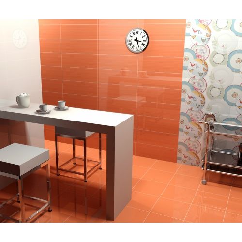 ΠΛΑΚΑΚΙ ΜΠΑΝΙΟΥ SWEET Tangerine 33,3x33,3 cm