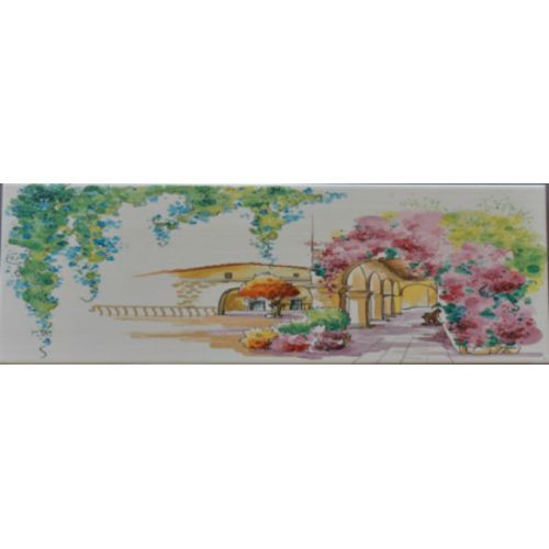 ΠΛΑΚΑΚΙ ΜΠΑΝΙΟΥ SWEET Vanilla kiosk Decor 20x60 cm