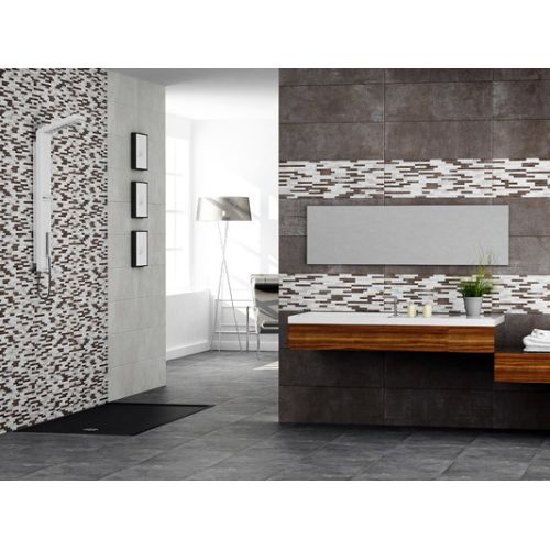 ΠΛΑΚΑΚΙ ΤΟΙΧΟΥ / ΔΑΠΕΔΟΥ LOOK MATE Decor Grafito 24,2x68,5 cm