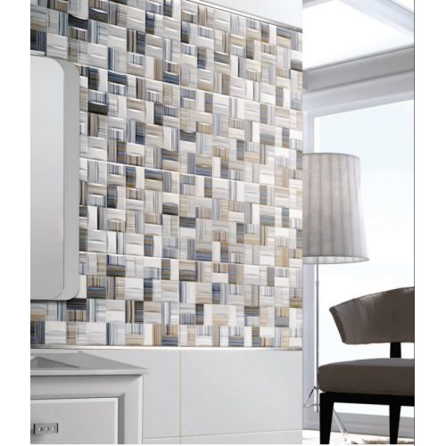 ΠΛΑΚΑΚΙ ΤΟΙΧΟΥ CROSS LINE Blanco Brillo 25x50 cm