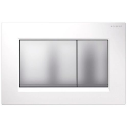 ΠΛΑΚΕΤΑ ΕΝΕΡΓΟΠΟΙΗΣΗΣ ΓΙΑ ΚΑΖΑΝΑΚΙΑ GEBERIT Sigma 30  115.883.KL.1 Λευκό/Ματ Χρωμέ/Λευκό