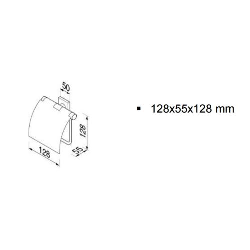 ΧΑΡΤΟΘΗΚΗ ΤΟΙΧΟΥ ΜΕ ΚΑΛΥΜΜΑ GEESA Nelio 6808 ΧΡΩΜΕ