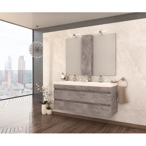 ΕΠΙΠΛΟ ΜΠΑΝΙΟΥ SET Drop Luxus 120 Granite ΚΑΙ ΦΩΤΙΣΤΙΚΑ