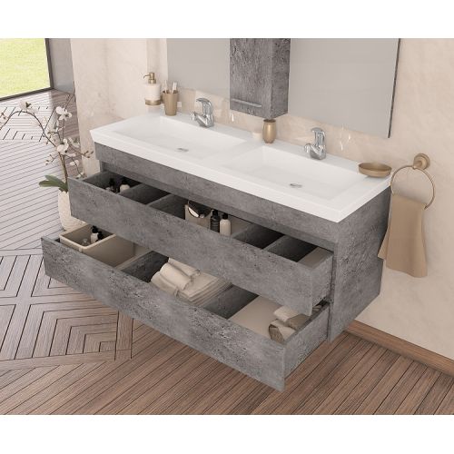 ΕΠΙΠΛΟ ΜΠΑΝΙΟΥ SET Drop Luxus 120 Granite ΚΑΙ ΦΩΤΙΣΤΙΚΑ