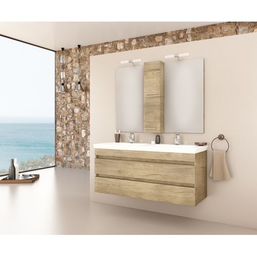 ΕΠΙΠΛΟ ΜΠΑΝΙΟΥ SET Drop Luxus 120 Wood ΚΑΙ ΦΩΤΙΣΤΙΚΑ