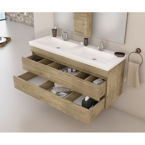 ΕΠΙΠΛΟ ΜΠΑΝΙΟΥ SET Drop Luxus 120 Wood ΚΑΙ ΦΩΤΙΣΤΙΚΑ