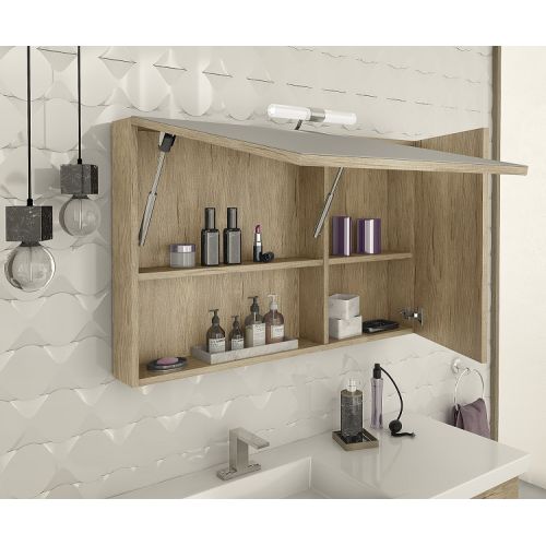 ΕΠΙΠΛΟ ΜΠΑΝΙΟΥ SET Drop Luxus 100 PL Wood ΚΑΙ ΦΩΤΙΣΤΙΚΟ