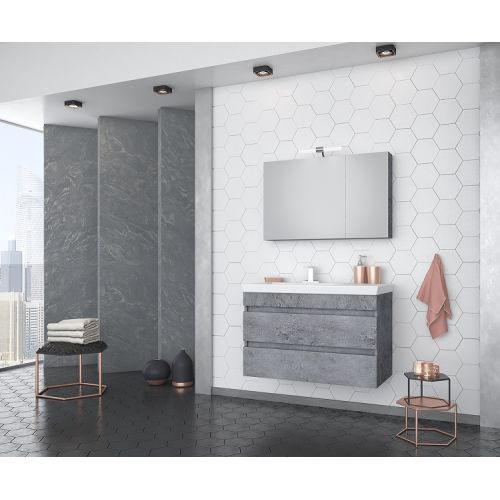 ΕΠΙΠΛΟ ΜΠΑΝΙΟΥ SET Drop LUXUS 85 Granite 85cm