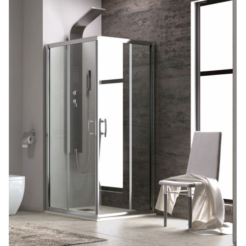 ΚΑΜΠΙΝΑ ΝΤΟΥΖΙΕΡΑΣ ΤΕΤΡΑΓΩΝΗ Karag FLORA 100 130x130x190 cm