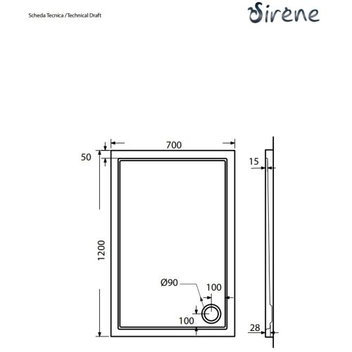 ΝΤΟΥΖΙΕΡΑ ΑΚΡΥΛΙΚΗ Sirene Extra Flat E12070 120x70 cm