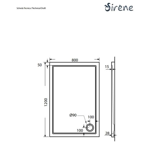 ΝΤΟΥΖΙΕΡΑ ΑΚΡΥΛΙΚΗ Sirene Extra Flat E12080 120x80 cm