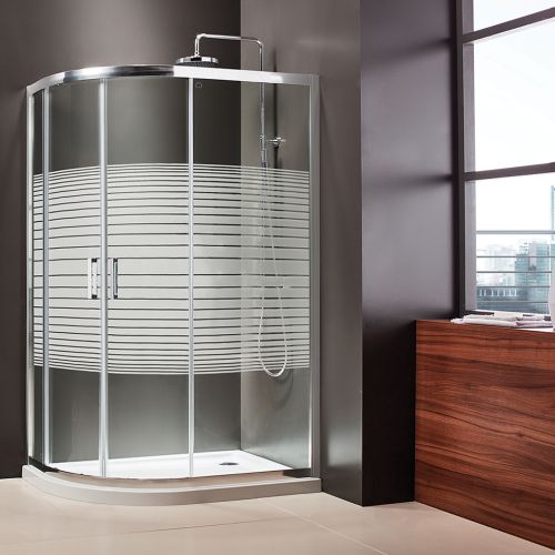 ΚΑΜΠΙΝΑ ΝΤΟΥΖΙΕΡΑΣ ΑΣΥΜΜΕΤΡΗ ΗΜΙΚΥΚΛΙΚΗ Axis Offset Quadrant QX 7090 Stripes 70x90 cm