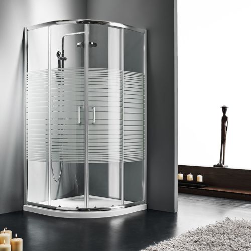 ΚΑΜΠΙΝΑ ΝΤΟΥΖΙΕΡΑΣ ΗΜΙΚΥΚΛΙΚΗ Starlet Quadrant QS 80 Stripes 80x80 cm
