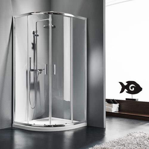 ΚΑΜΠΙΝΑ ΝΤΟΥΖΙΕΡΑΣ ΗΜΙΚΥΚΛΙΚΗ Starlet Quadrant QS 90 Clear 90x90 cm
