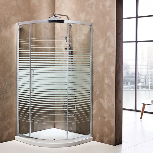 ΚΑΜΠΙΝΑ ΝΤΟΥΖΙΕΡΑΣ ΗΜΙΚΥΚΛΙΚΗ Devon PRIMUS Plus Quadrant QR 80 Stripes 80x80 cm