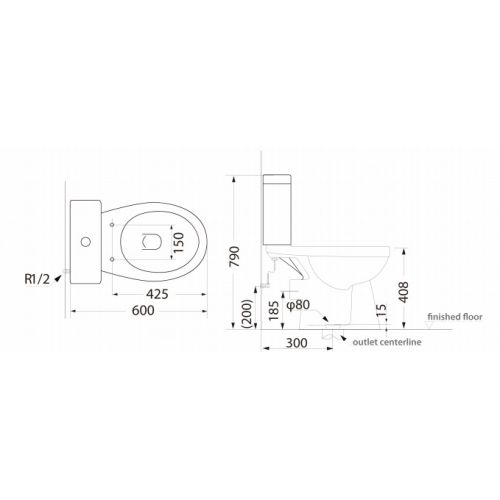 ΛΕΚΑΝΗ ΧΑΜΗΛΗΣ ΠΙΕΣΗΣ / ΠΣ ΜΕ ΚΑΖΑΝΑΚΙ HUIDA MINION 59x36x78 h cm