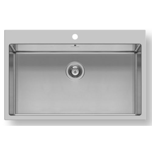 ΝΕΡΟΧΥΤΗΣ ΕΝΘΕΤΟΣ ΙΣΟΠΕΔΟΣ PYRAMIS Istros 1B FM Inox Βουρτσισμένο 75,5x51 cm
