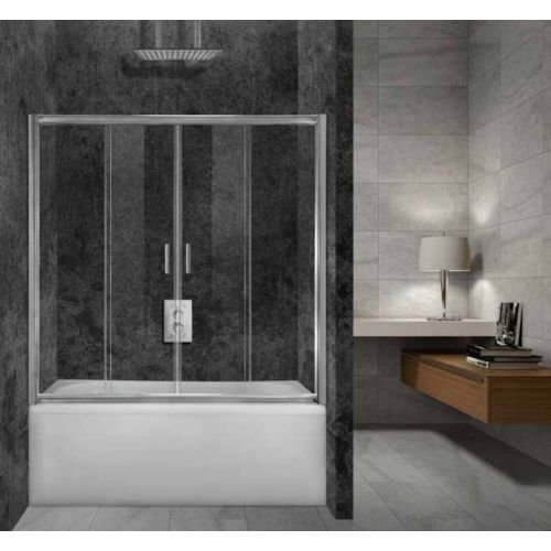 ΚΑΜΠΙΝΑ ΜΠΑΝΙΕΡΑΣ ΕΘΥΓΡΑΜΜΗ Aquarelle Bathtub 60 200-205 cm