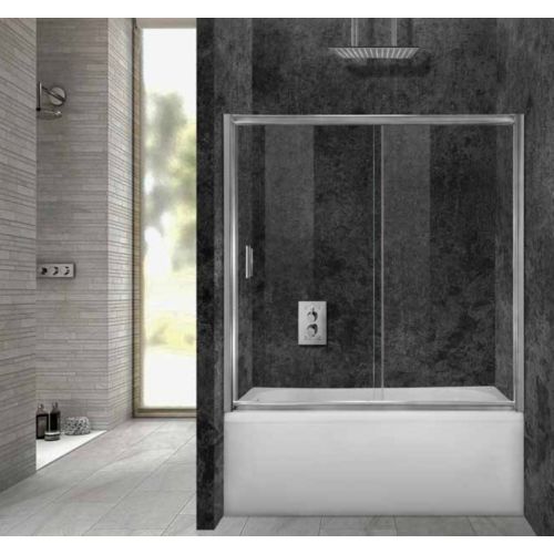 ΚΑΜΠΙΝΑ ΜΠΑΝΙΕΡΑΣ ΕΘΥΓΡΑΜΜΗ Aquarelle Bathtub 70 120-125 cm