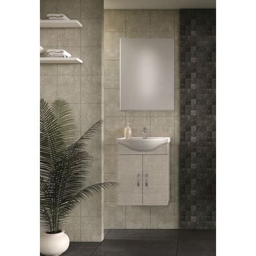 ΕΠΙΠΛΟ ΜΠΑΝΙΟΥ Drop ALBA 55 Elm Wood 3 ΜΕ ΚΑΘΡΕΠΤΗ