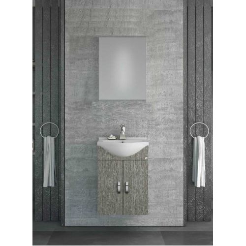 ΕΠΙΠΛΟ ΜΠΑΝΙΟΥ Drop ALBA 45 Brown ΜΕ ΚΑΘΡΕΠΤΗ