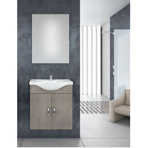 ΕΠΙΠΛΟ ΜΠΑΝΙΟΥ Drop ALBA 65 Brown 3 65cm  ΜΕ ΚΑΘΡΕΠΤΗ 65cm