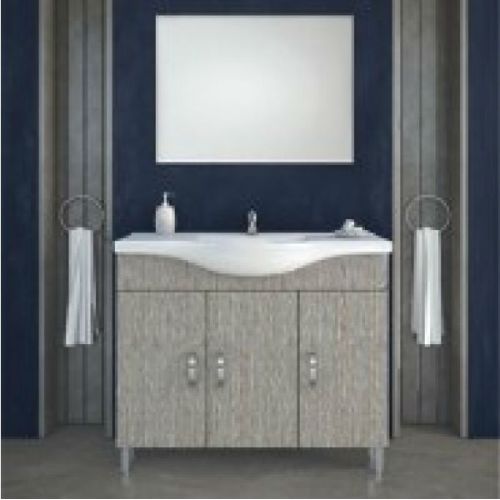 ΕΠΙΠΛΟ ΜΠΑΝΙΟΥ SET Drop ALBA 100 Brown 4 ΜΕ ΚΑΘΡΕΠΤΗ