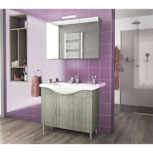 ΕΠΙΠΛΟ ΜΠΑΝΙΟΥ SET Drop ALBA 100 Brown 1 ΚΑΙ ΦΩΤΙΣΤΙΚΟ